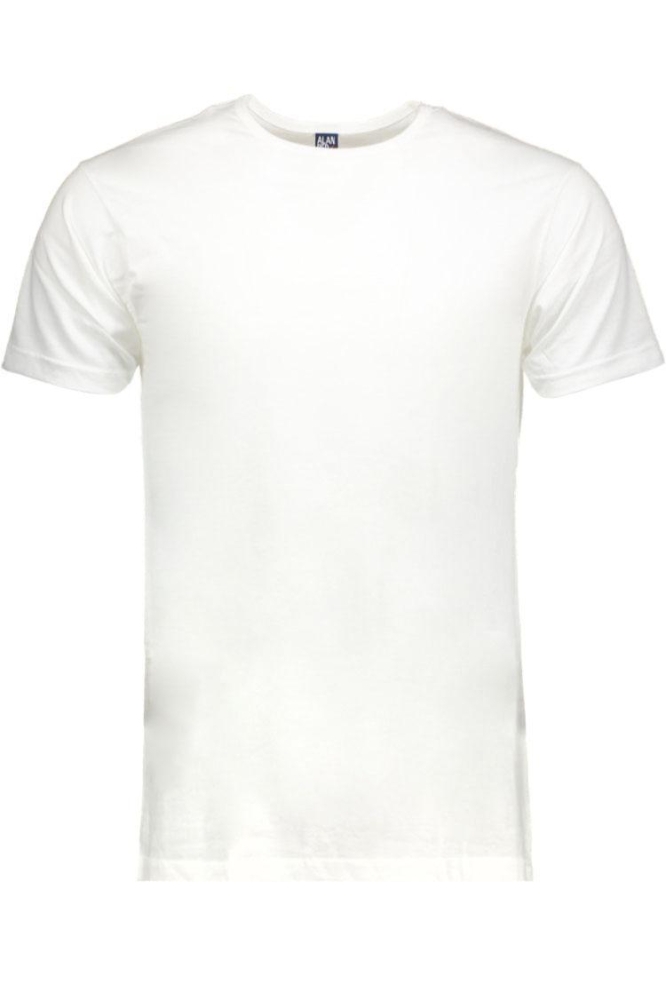 Alan Red witte heren t-shirt | Vooraanzicht