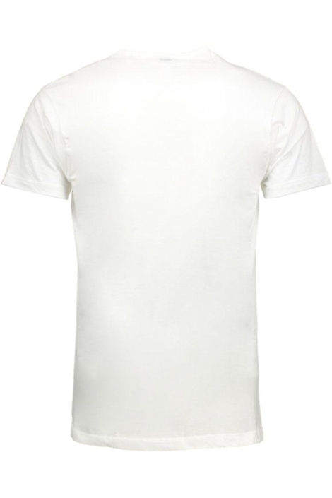 Alan Red witte heren t-shirt | Achteraanzicht