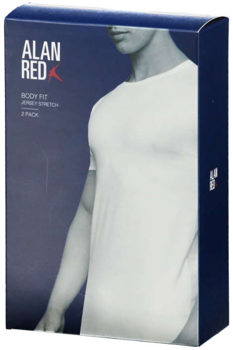 Alan Red witte heren t-shirt | Verpakking