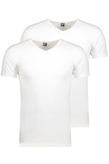 Alan Red T-shirt OKLAHOMA 2 PACK 6681 WHITE