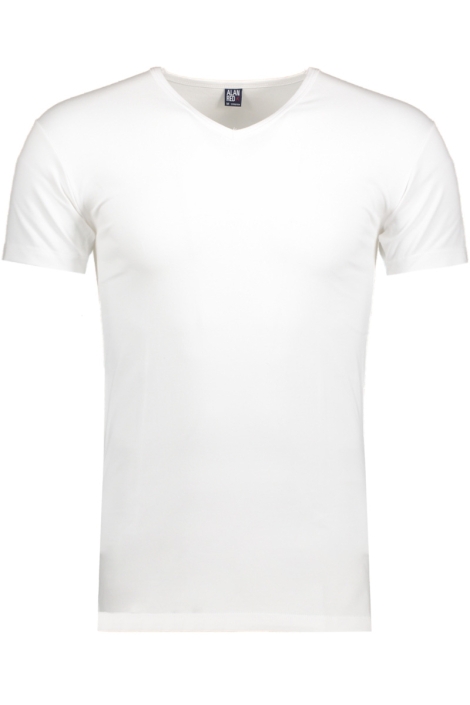 Alan Red witte heren t-shirt | Vooraanzicht