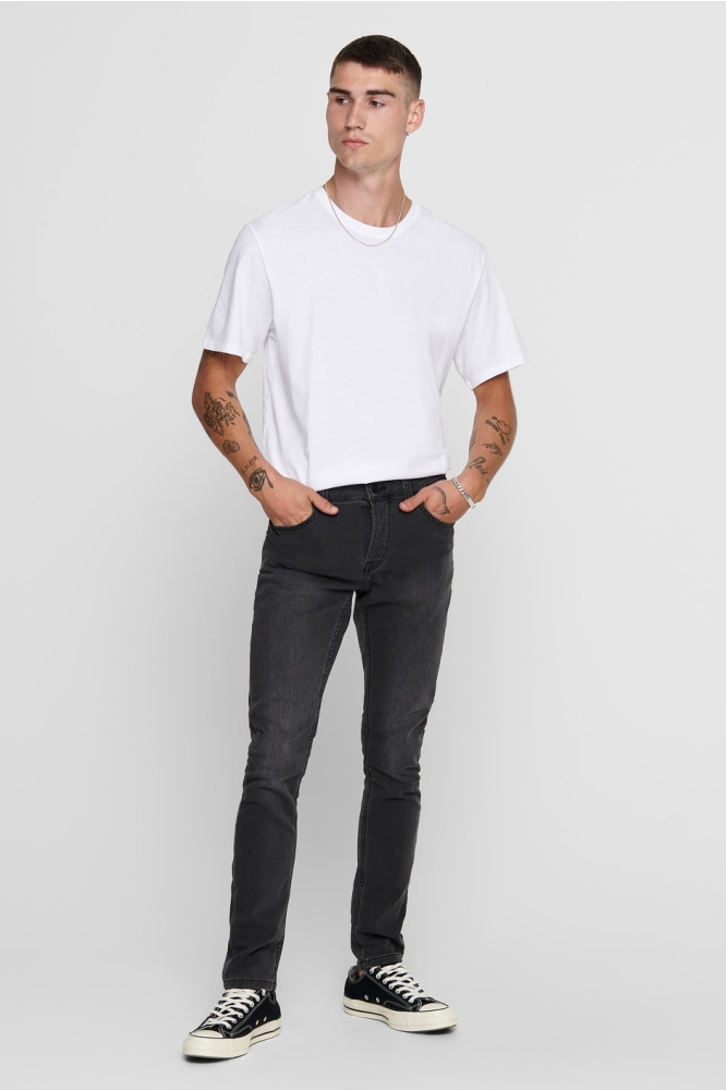 Only & Sons witte heren t-shirt | Model