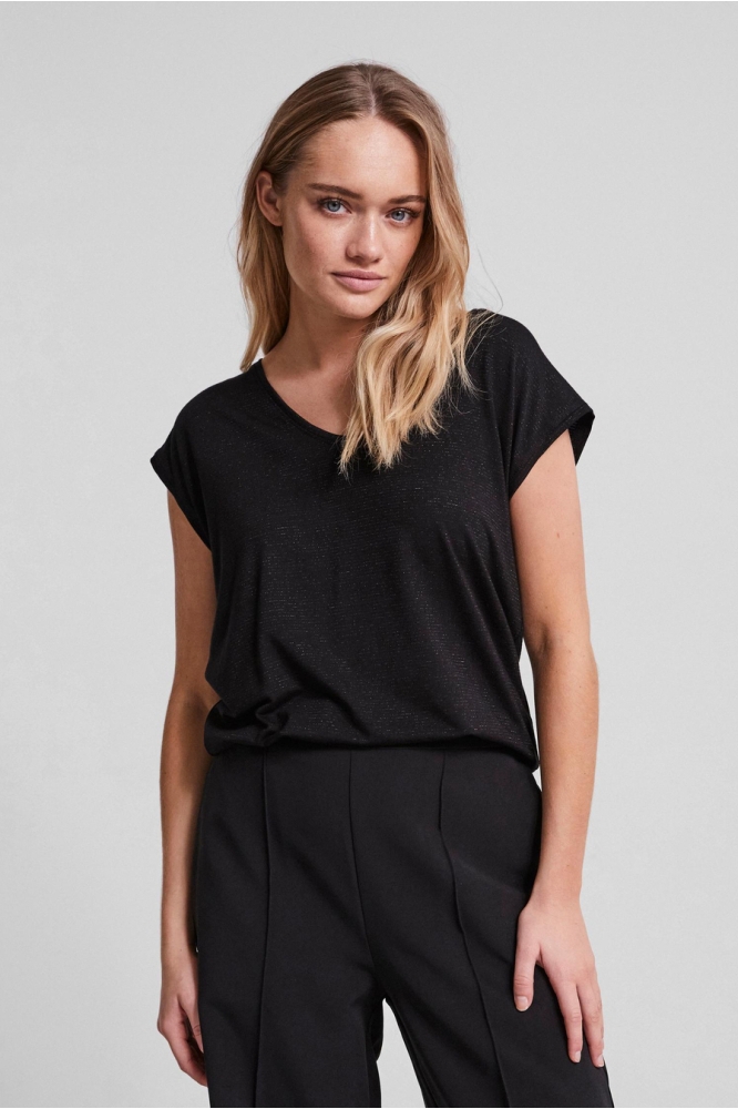 Pieces zwarte dames t-shirt