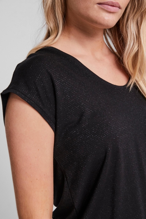 Pieces zwarte dames t-shirt
