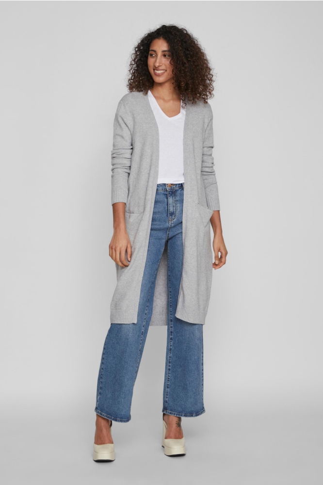 Vila grijze dames vest | Model