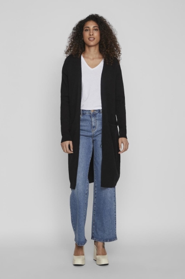 Vila VIRIL LONG L/S KNIT CARDIGAN - NOO 14042770 Black