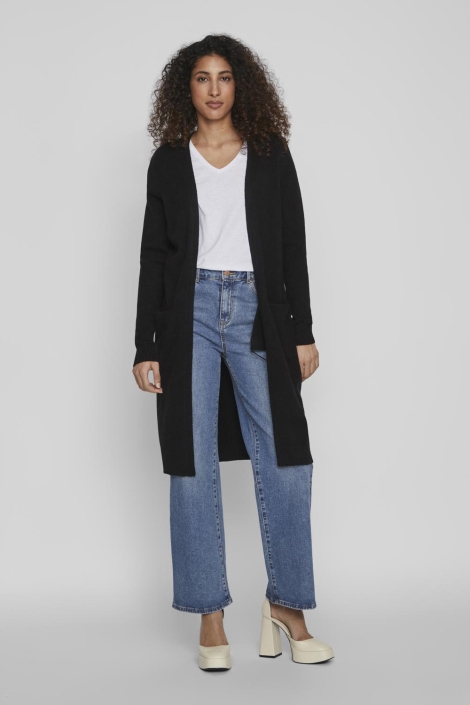 Vila zwarte dames vest | Model