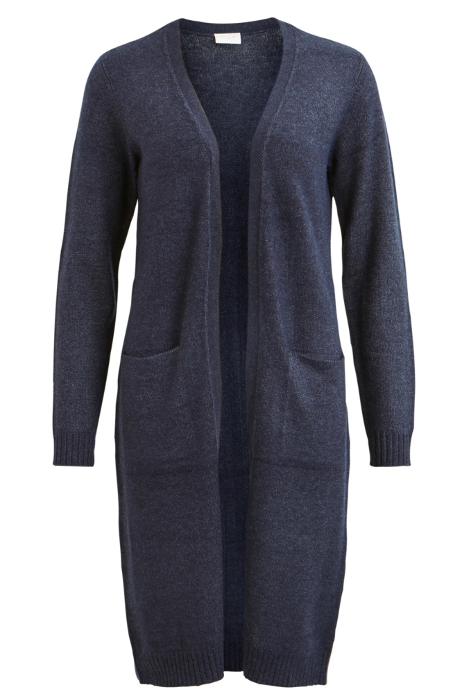 Vila blauwe dames vest | Vooraanzicht