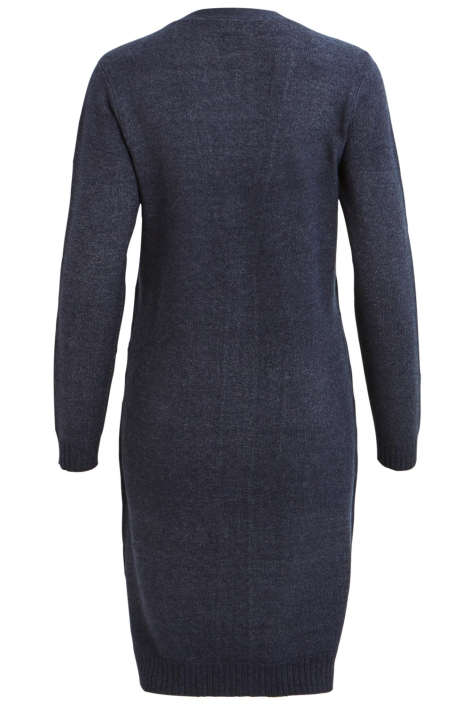 Vila blauwe dames vest | Achteraanzicht