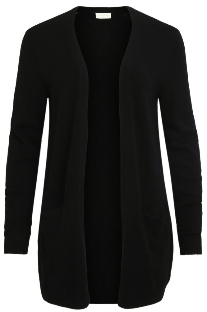 Vila zwarte dames vest | Vooraanzicht