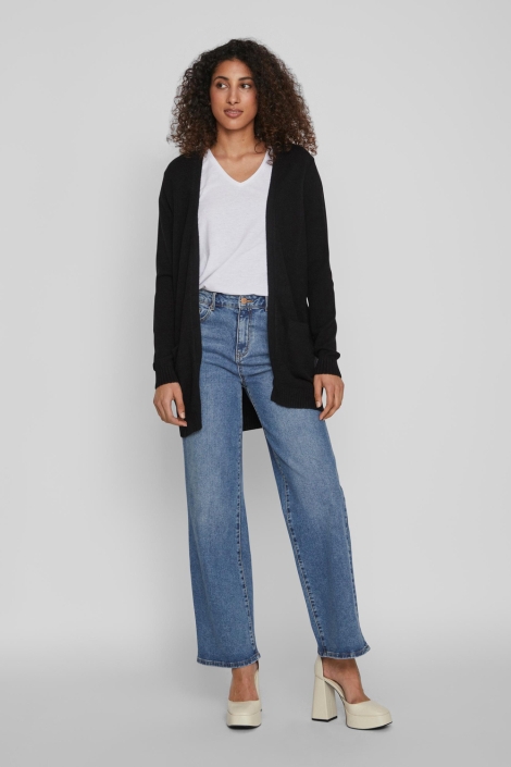 Vila zwarte dames vest | Model