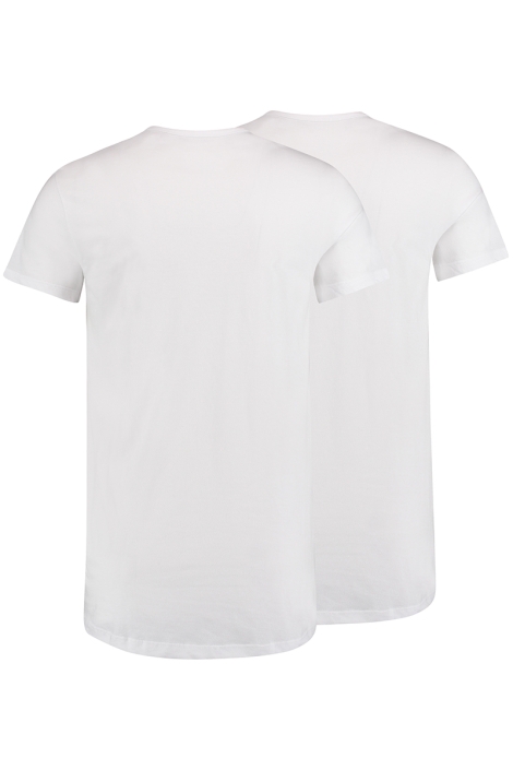 RJ Bodywear witte heren t-shirt | Achteraanzicht