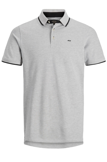 Jack & Jones JJEPAULOS POLO SS NOOS 12136668 Light Grey Melange