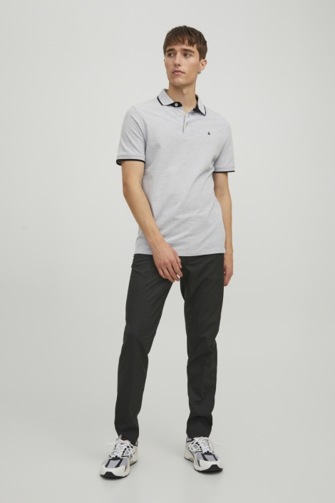 Jack & Jones grijze heren polo | Model
