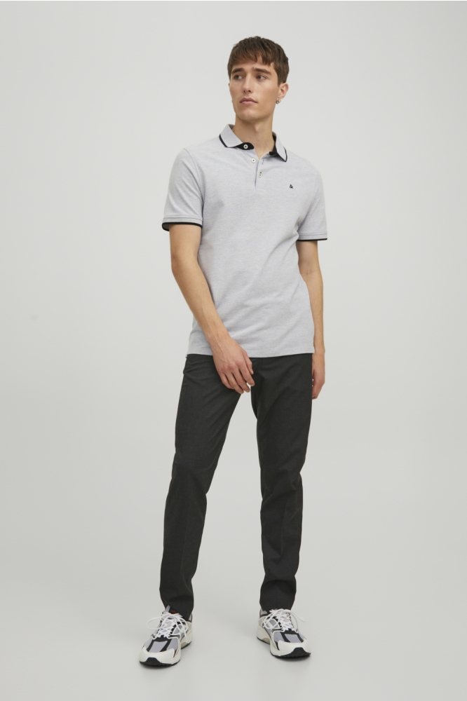Jack & Jones grijze heren polo | Model