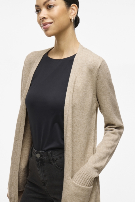 Vila beige dames vest | Model