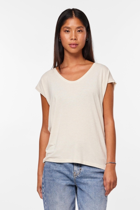 Pieces witte dames t-shirt