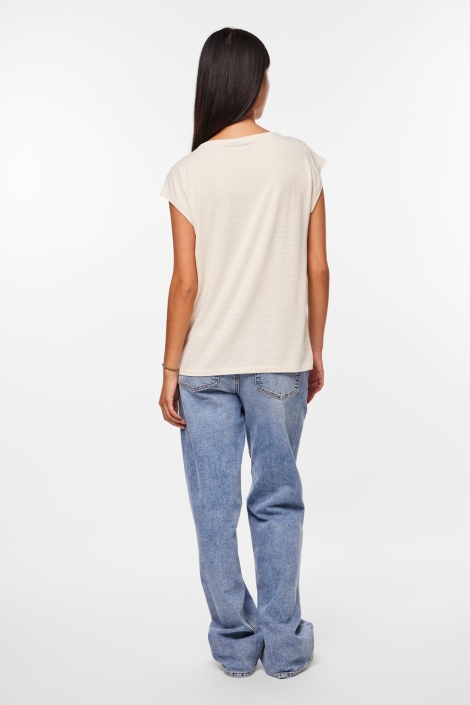 Pieces witte dames t-shirt