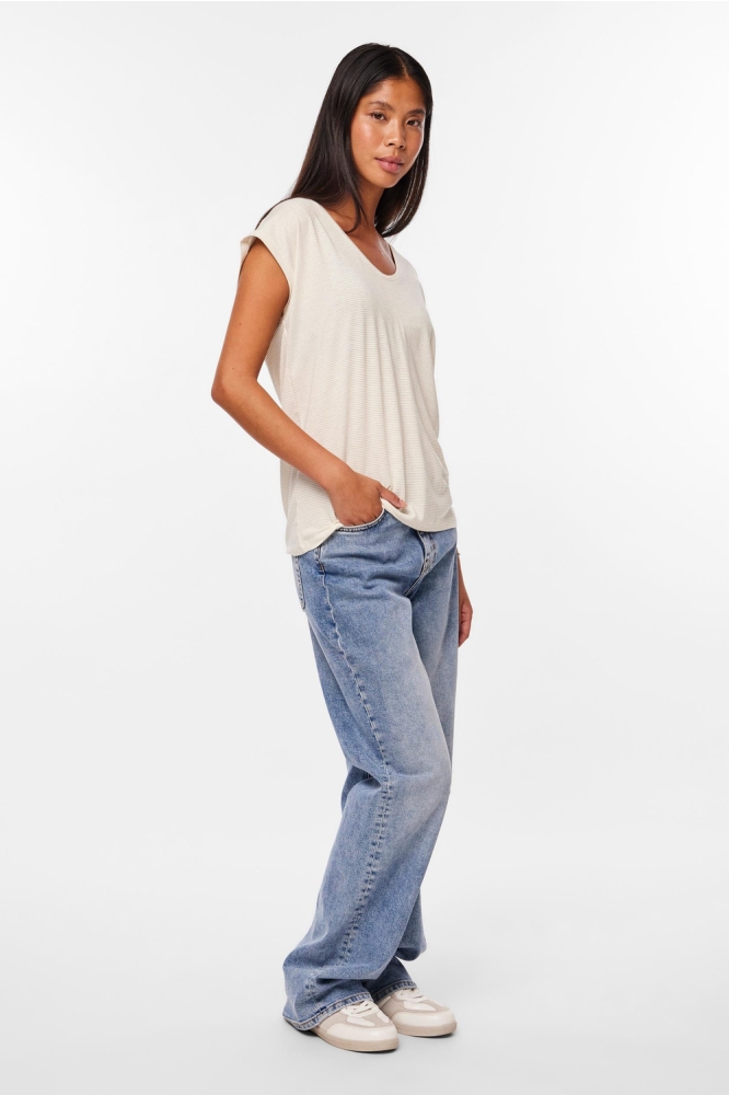 Pieces witte dames t-shirt