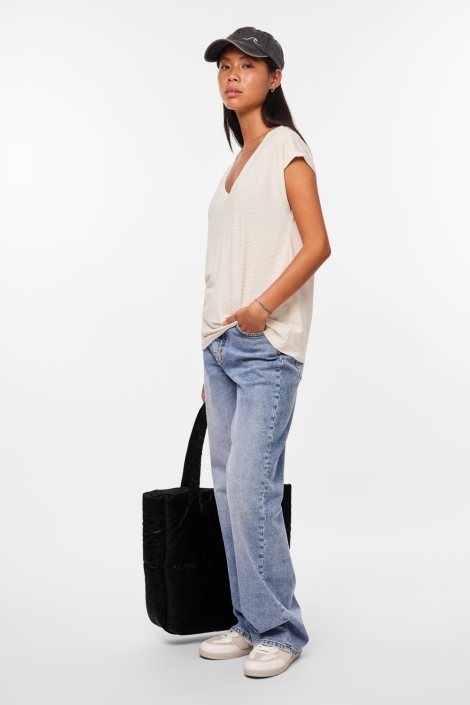 Pieces witte dames t-shirt