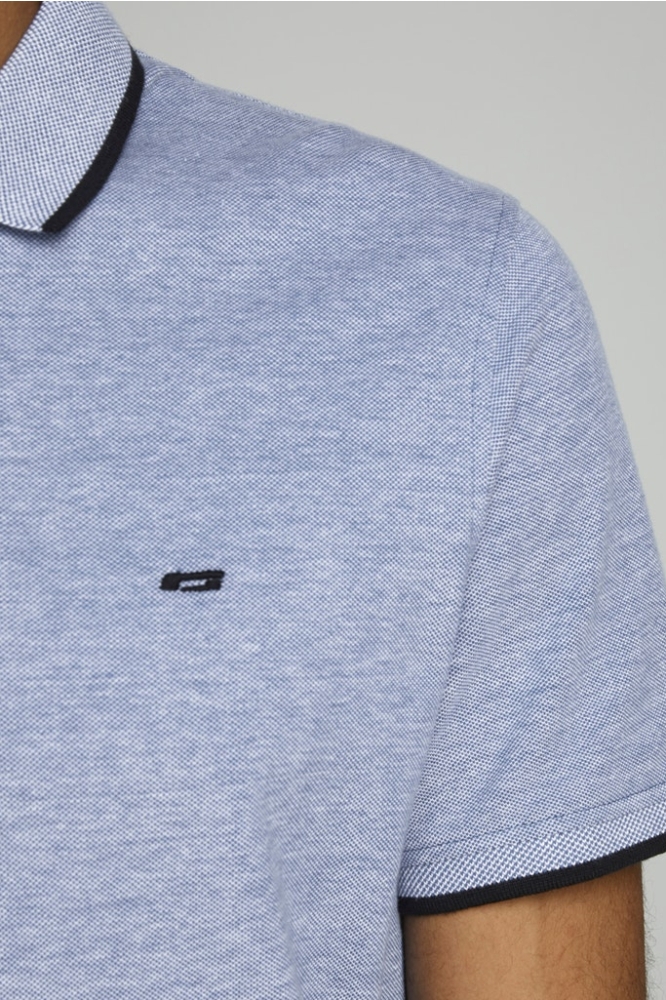 Jack & Jones blauwe heren polo | Close up