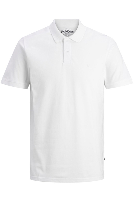 Jack & Jones witte heren polo | Vooraanzicht