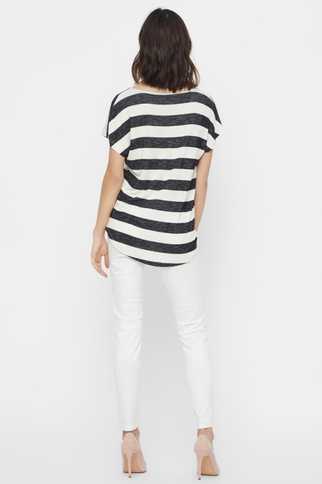 Vero Moda zwarte dames t-shirt | Model achteraanzicht