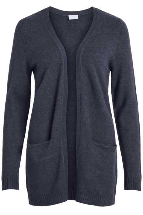 Vila blauwe dames vest | Vooraanzicht