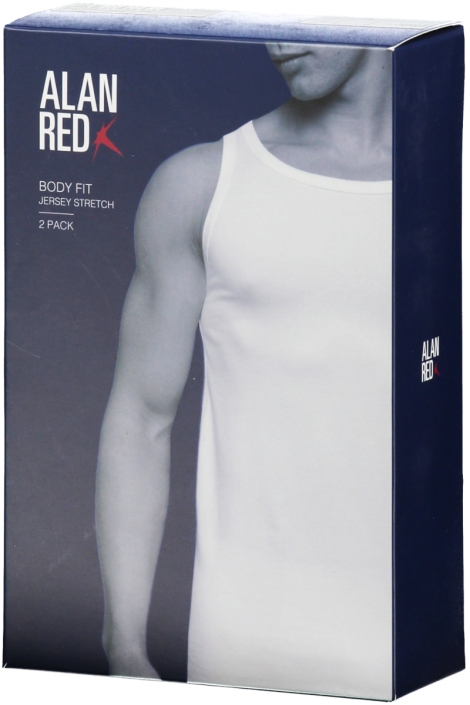 Alan Red witte heren t-shirt | Verpakking