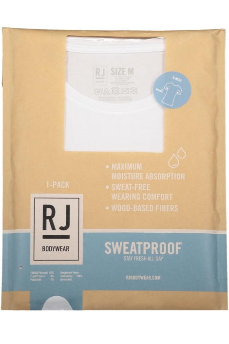 RJ Bodywear witte heren t-shirt