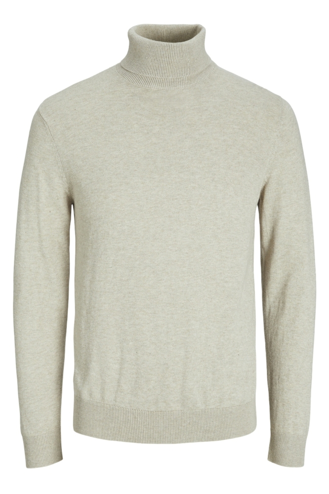 Jack & Jones beige heren trui | Vooraanzicht