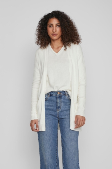 Vila VIRIL L/S OPEN KNIT CARDIGAN-NOOS 14044041 White Alyssum STB