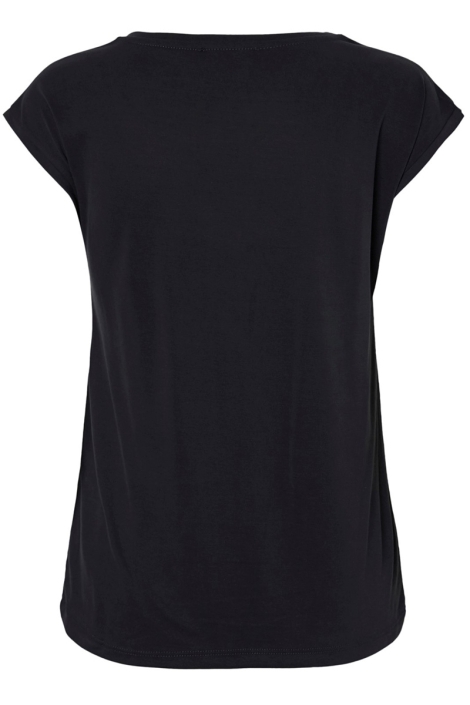 Pieces zwarte dames t-shirt | Achteraanzicht