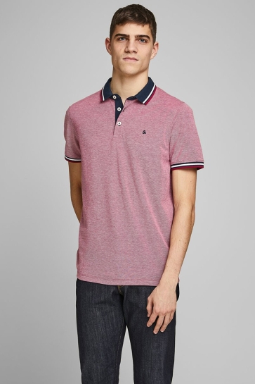 Jack & Jones JJEPAULOS POLO SS NOOS 12136668 Rio Red/SLIM FIT