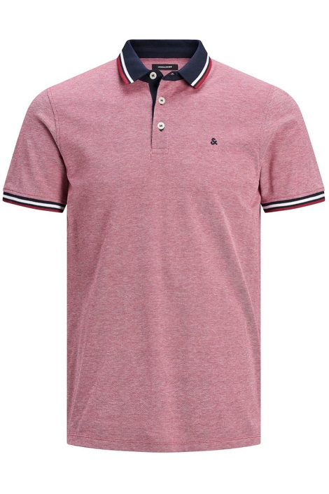 Jack & Jones rode heren polo | Vooraanzicht