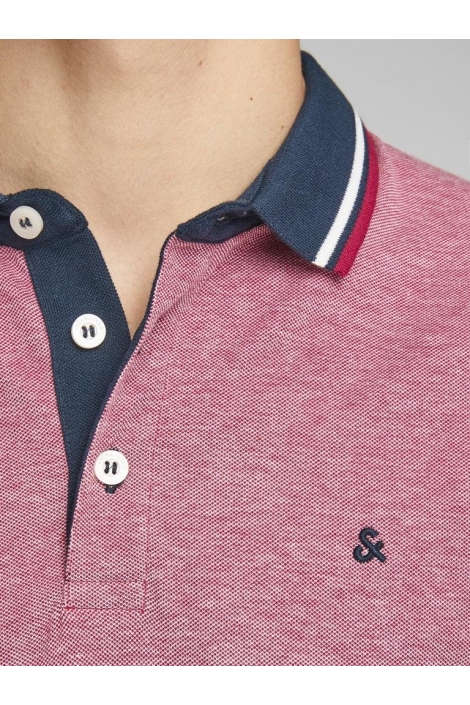 Jack & Jones rode heren polo | Close up