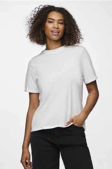Pieces PCRIA SS FOLD UP SOLID TEE NOOS BC 17086970 Bright White