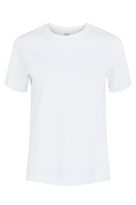 Pieces witte dames t-shirt | Vooraanzicht