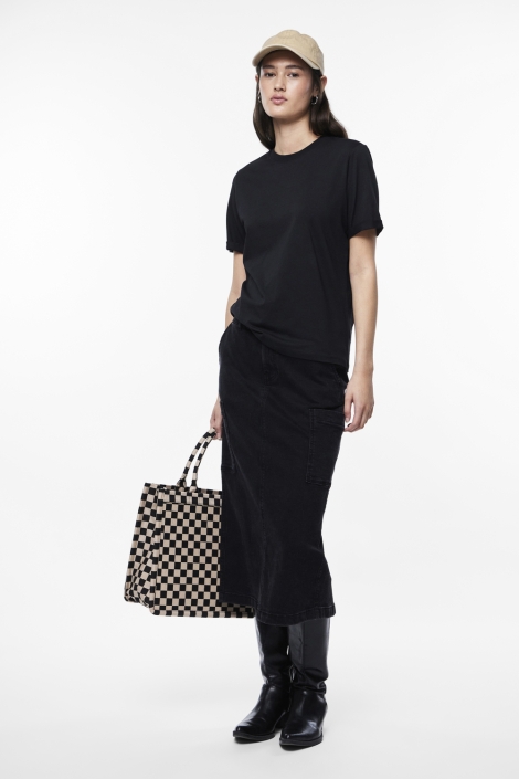 Pieces zwarte dames t-shirt | Model