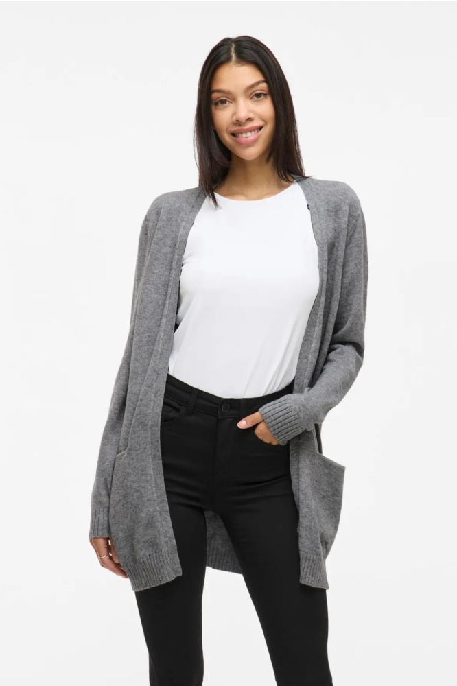 Vila grijze dames vest | Model