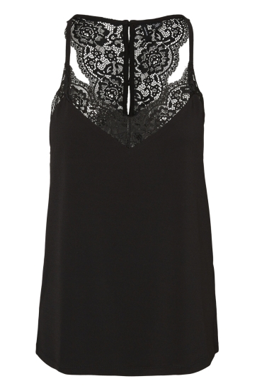 Vero Moda Top VMANA S/L LACE TOP NOOS 10233213 Black