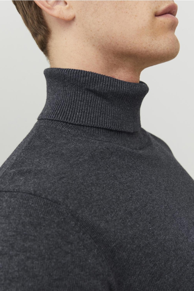 Jack & Jones grijze heren trui | Close up