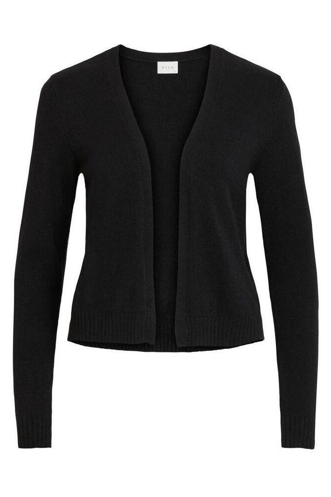 Vila zwarte dames vest | Vooraanzicht