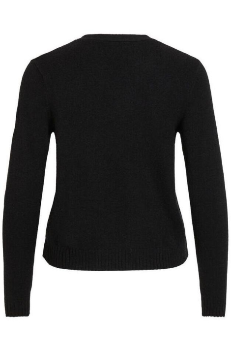 Vila zwarte dames vest | Achteraanzicht