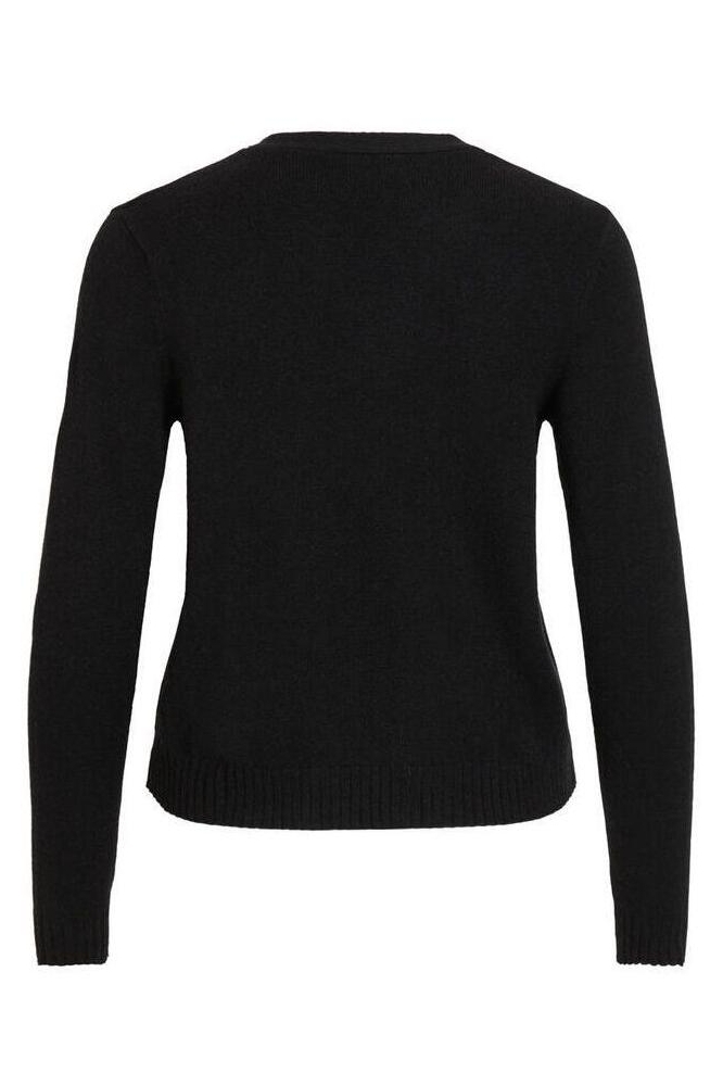 Vila zwarte dames vest | Achteraanzicht