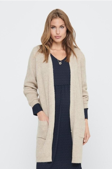 Only Vest ONLJADE L/S CARDIGAN KNT NOOS 15179815 Whitecap Gray/W. MELANGE