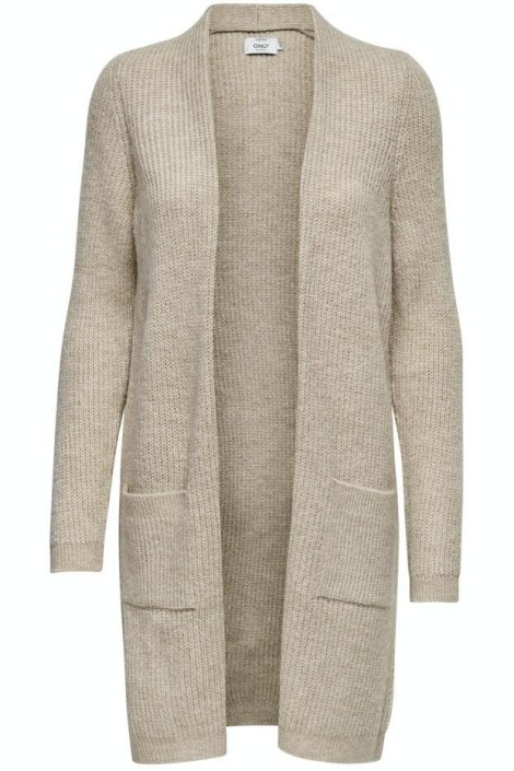 Only beige dames vest | Vooraanzicht
