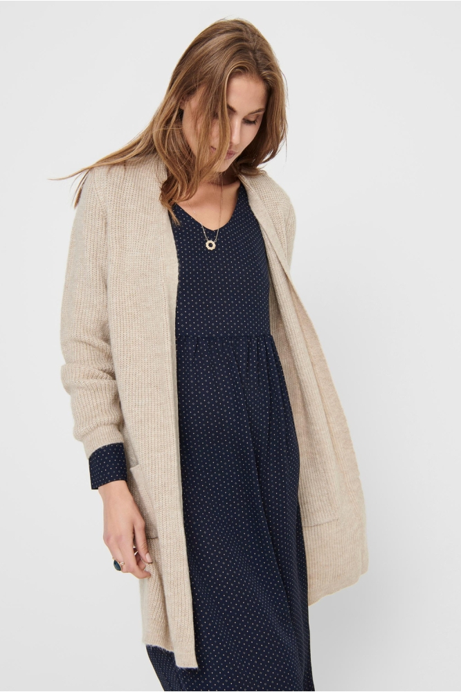 Only beige dames vest | Close up