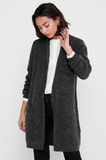 Only ONLJADE L/S CARDIGAN KNT NOOS 15179815 Dark Grey Melange