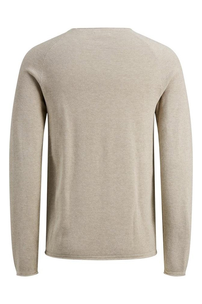 Jack & Jones ecru heren trui | Achteraanzicht